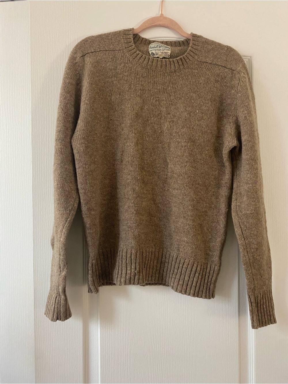 Marshall Field&Co. 100% Wool Crewneck Sweater - Brown - Picture 2 of 8